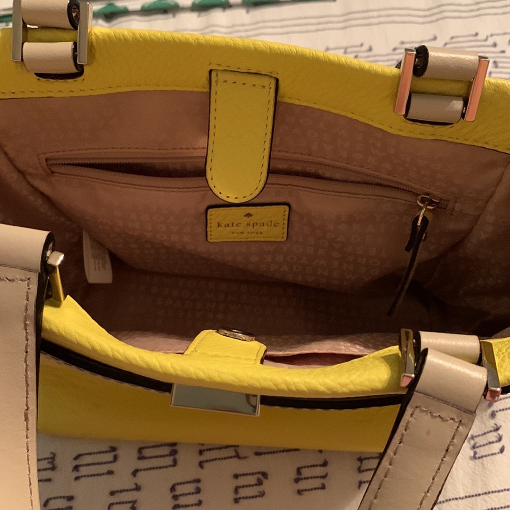 Kate spade white and yellow bag - Picture 3 of 5